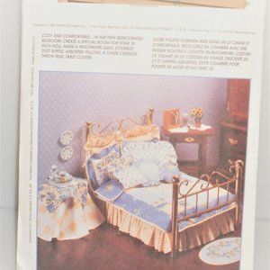1996 McCall's Crafts 18" Doll BEDROOM DECOR Package #8510 Sewing Pattern